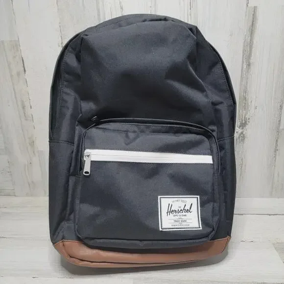 HERSCHEL SUPPLY POP QUIZ BACKPACK, BLACK & TAN - Picture 1 of 9